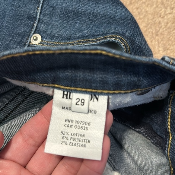 Hudson jeans Krista ankle s.skinny w/raw hem size 29 - Picture 7 of 8